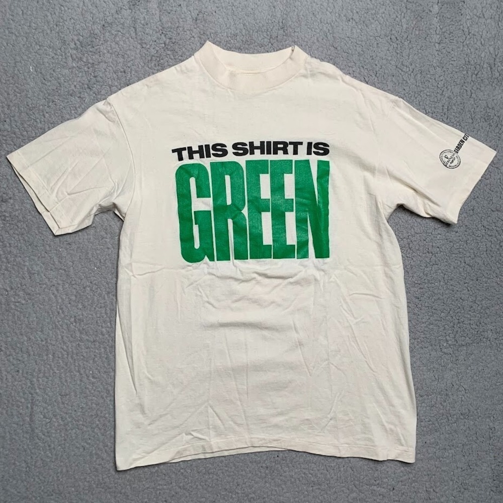 Houlihans Guinness T-Shirt 1992 St Patricks Day Green L Long Island‎ Made in USA